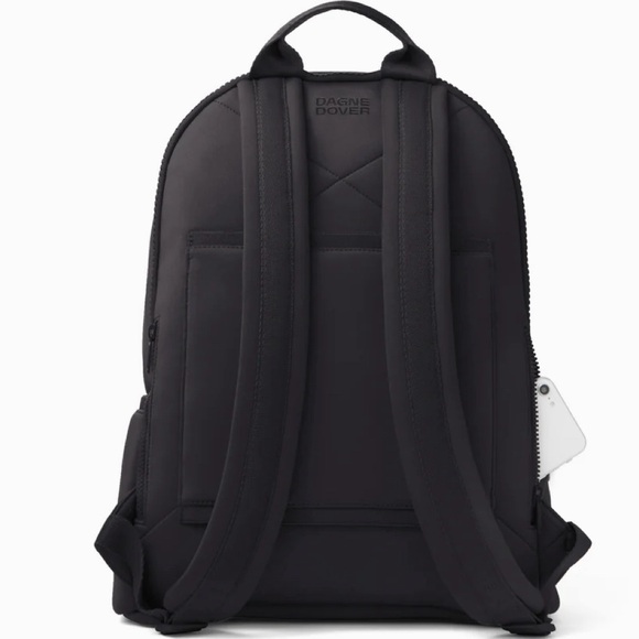 Dagne Dover Large Dakota Neoprene Backpack in Onyx - Picture 2 of 6